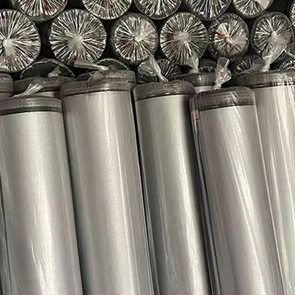 Rolls of silver reflective fabric material for custom banners and apparel