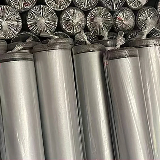 Rolls of silver reflective fabric material for custom banners and apparel