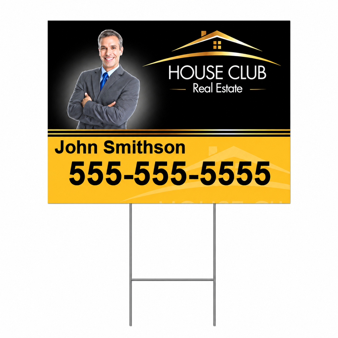 Yard Sign and H-Stake 24‘’ x 36'’