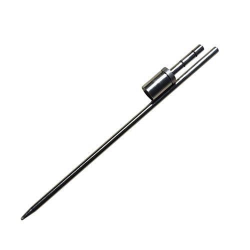 Metal flag pole spike ground stake