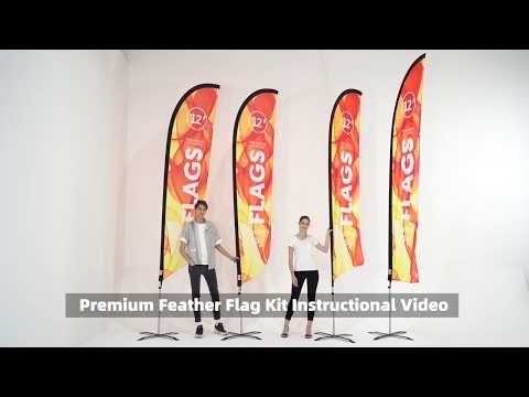 Premium Angled Flags