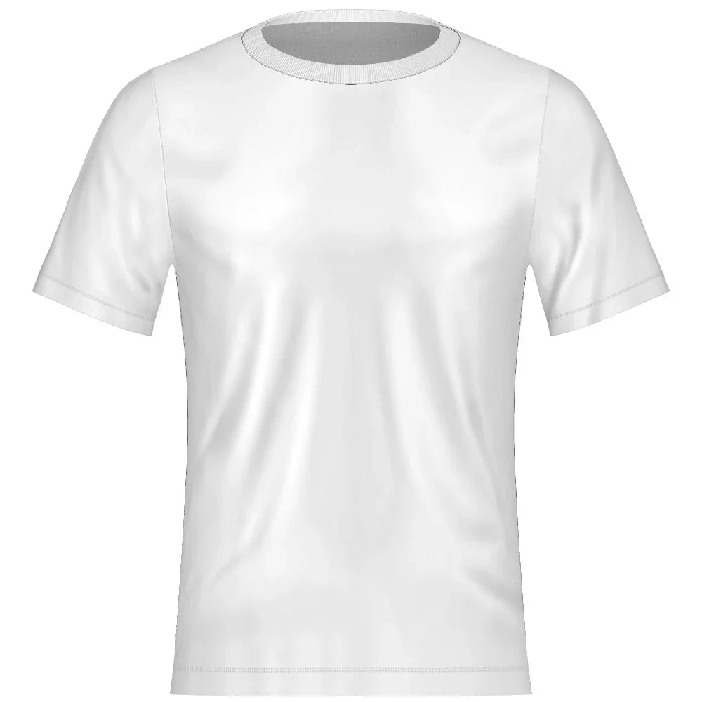 Plain white short-sleeve custom t-shirt mockup